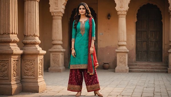 Adoptez l'élégance de la tenue indienne : pantalon et tunique pour femme